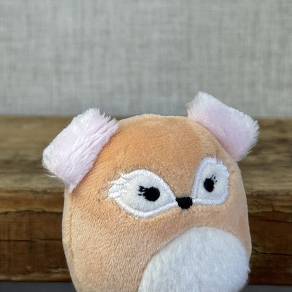 Squishmallow Squishville - Pace Fox Beige Fluffy Ears Fox (Multi Buy Discount)