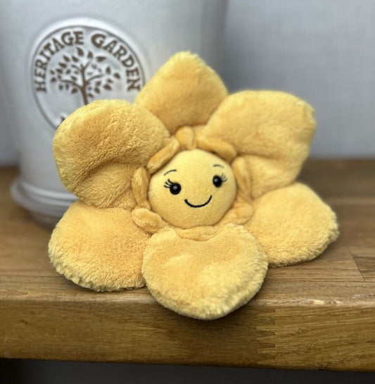 Jellycat Fluery Yellow Daffodil Small - Jellycat Daffodil - Small Flower Plush 