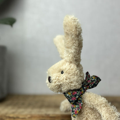 Jellycat Lost & Found Friends - Rufus Rabbit - Tiny Rabbit With Bow Rare 7"
