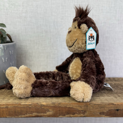 Jellycat Small Pickles Monkey - Vintage Jellycat Monkey New With Tags 12" Rare