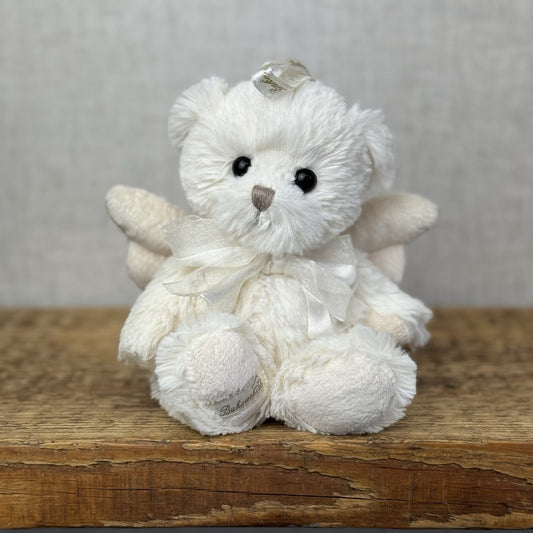 Bukowski Bears Angel Baby Bear White Hanging Bear Beanie Mini Angel Dillon 7"