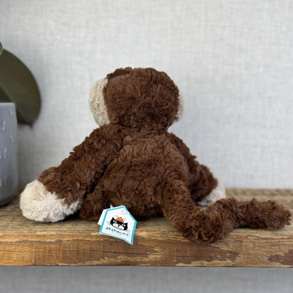 Jellycat Small Rollo Monkey - Retired Monkey Collectible Beanie Plush Toy 9"