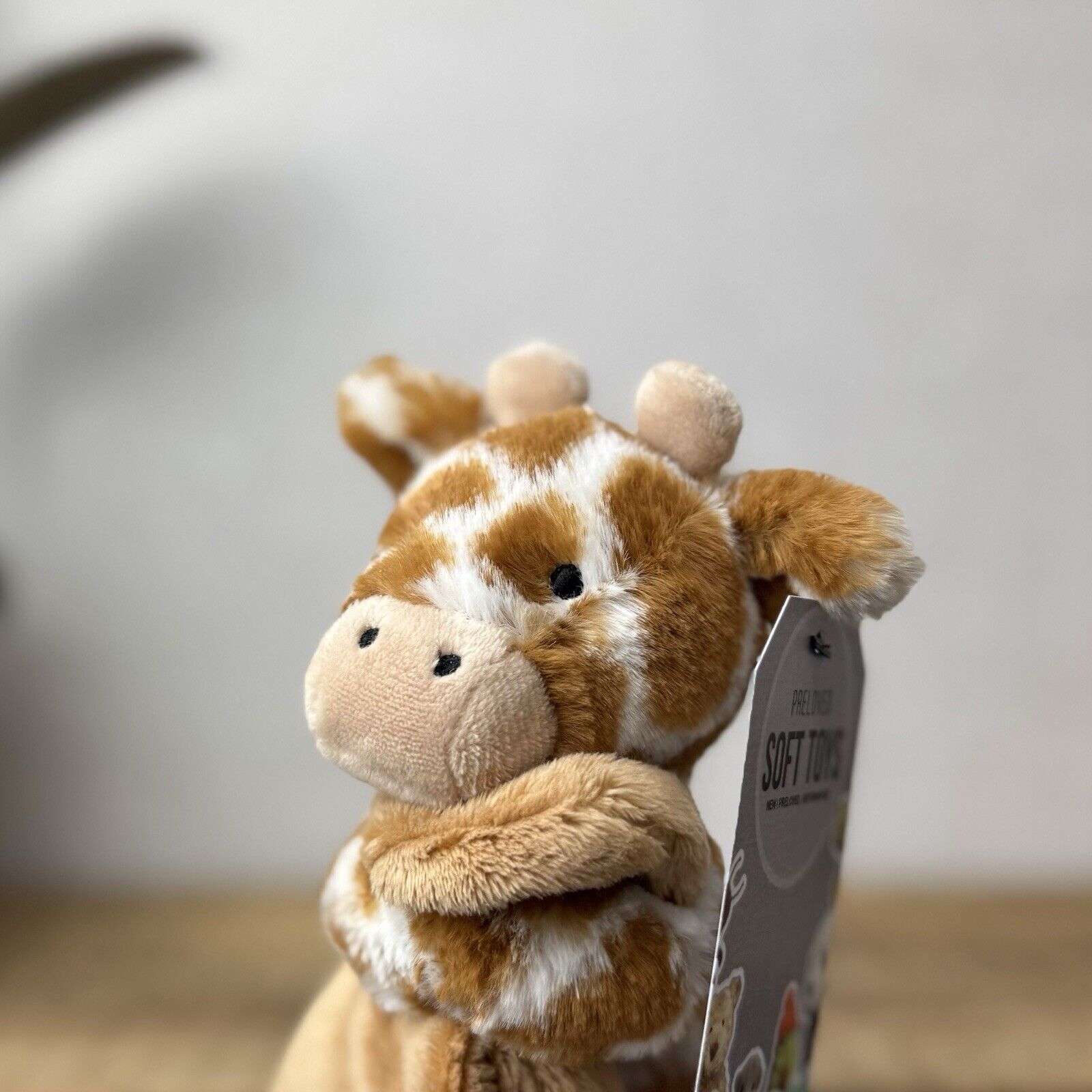 Jellycat Bashful Giraffe Soother - Giraffe Comforter Blanket Neutral Baby Gift