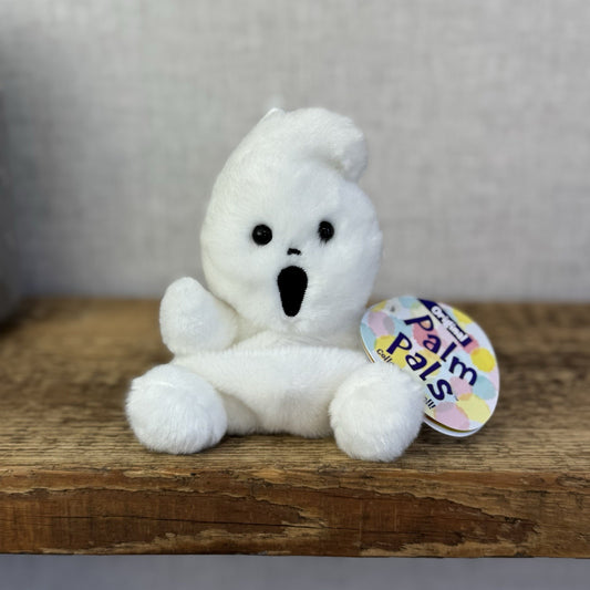 Aurora - Palm Pals Mini Beanbag Plush - Boo Ghost Mini White Halloween Plush 5”