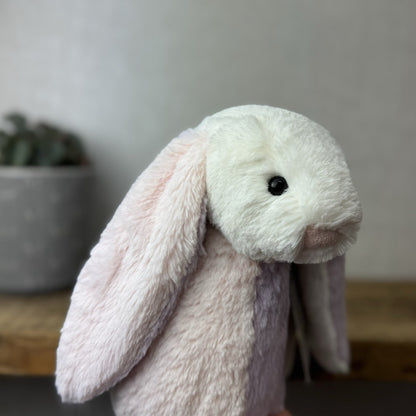 Jellycat Medium Bashful “patchwork” Bunny Rabbit - Custom Made Bunny Rabbit 12”