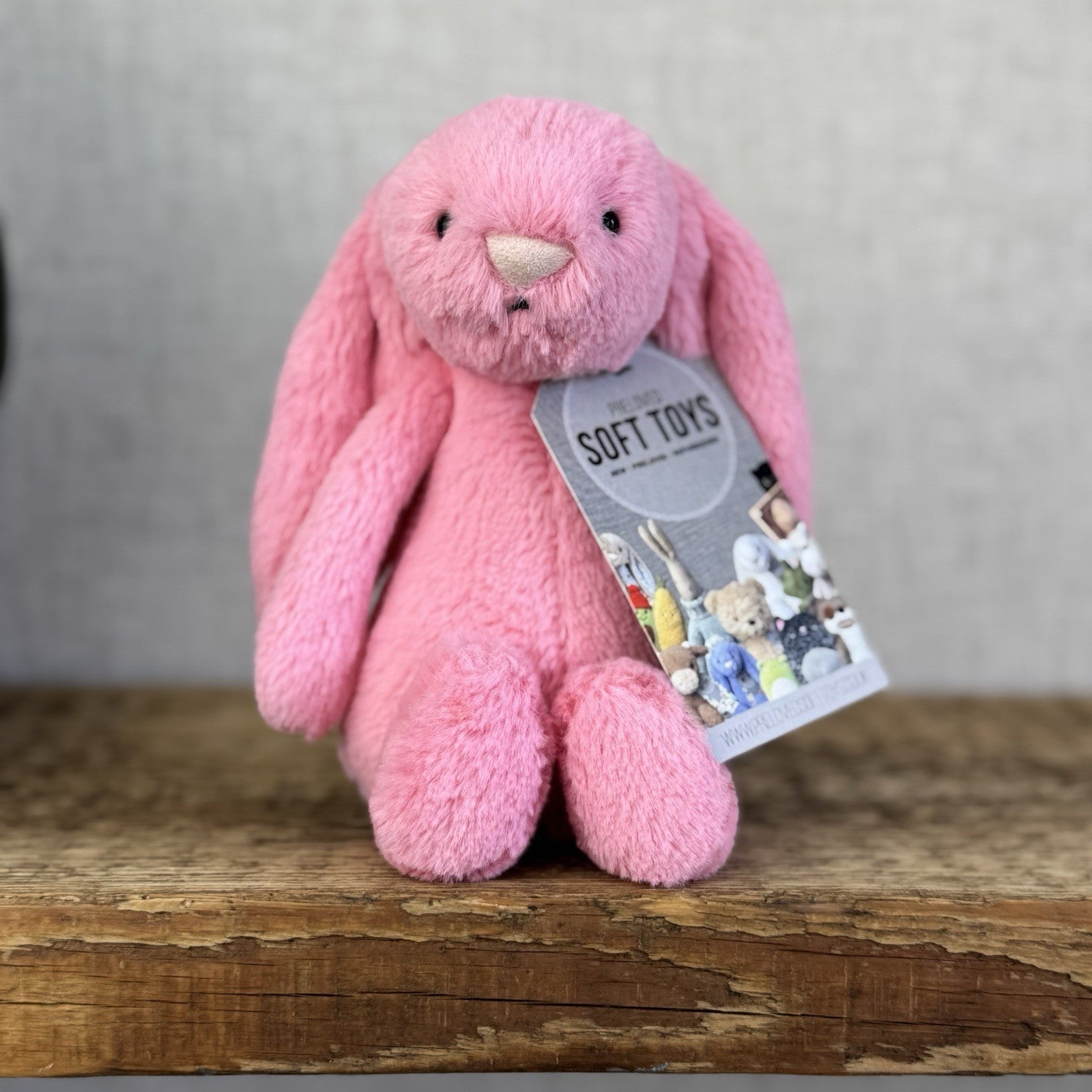 Jellycat Small Bashful Sorbet Bunny - Soft Pink Rabbit Retired Jellycat 8" (#2)