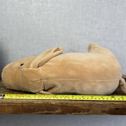 Jellycat Large Mellow Mallow Dog - Beige/Sand Squishy Dog Soft Beanie Toy 12"