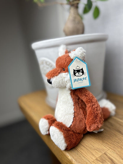 Jellycat Small Bashful Fox - White Belly Fox - OG - Small Fox Jellycat - New