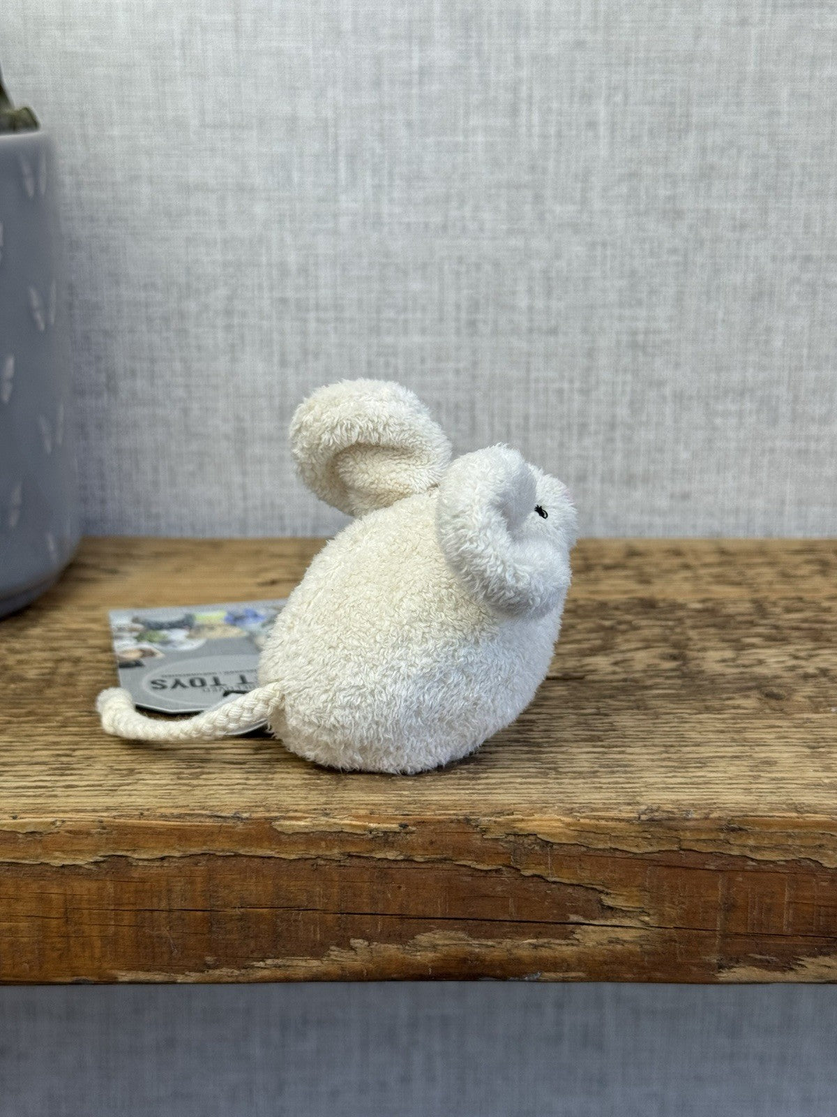 Jellycat Pip Mouse - Miniature Cream/White Mouse Mice Vintage Rare Retired 4"