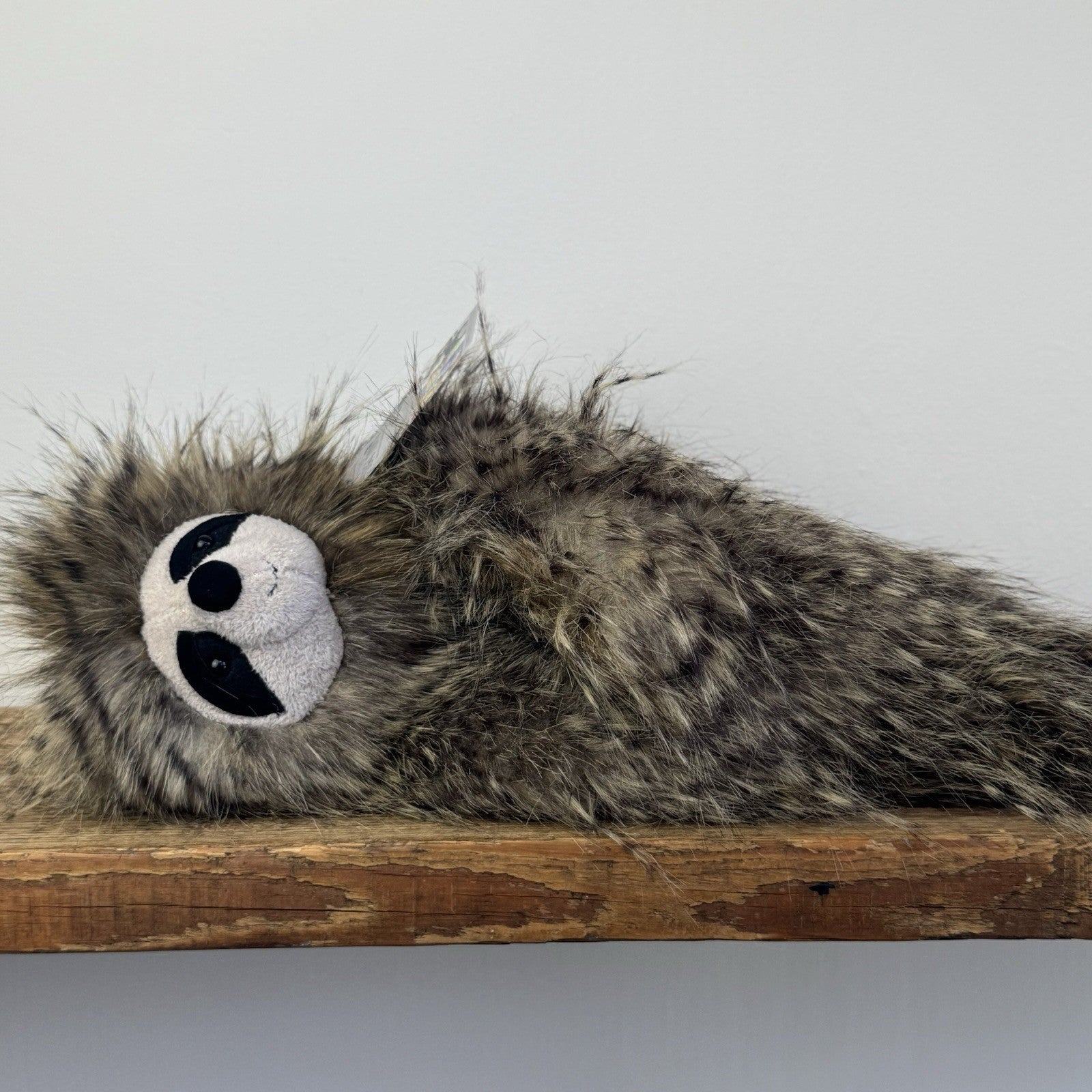Jellycat Cyril Sloth - Fluffy Grey/brown Sloth Soft Toy Retired Rare Beanie 14”