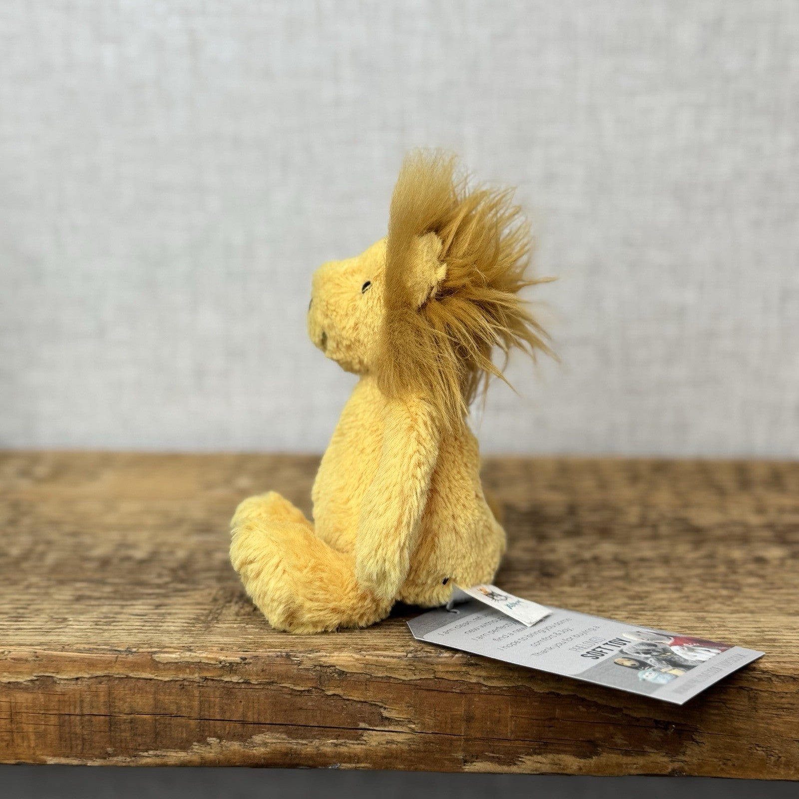 Jellycat Tiny Bashful Lion - Miniature Beanie Lion Retired Rare Small NWOT 6"