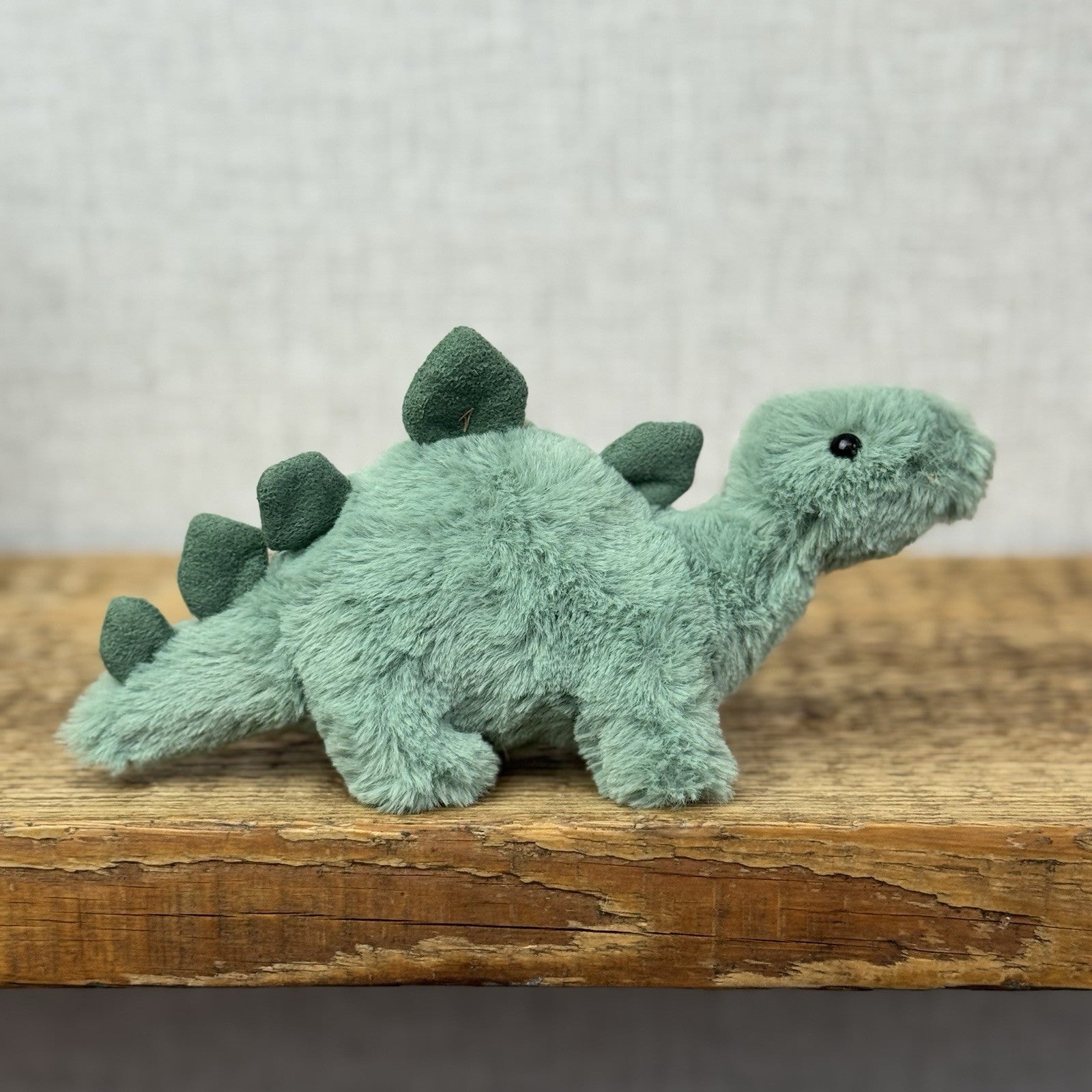 Jellycat Mini Fossily Stegosaurus - Tiny Dinosaur Beanie Plush Mini Dino 6" (#2)