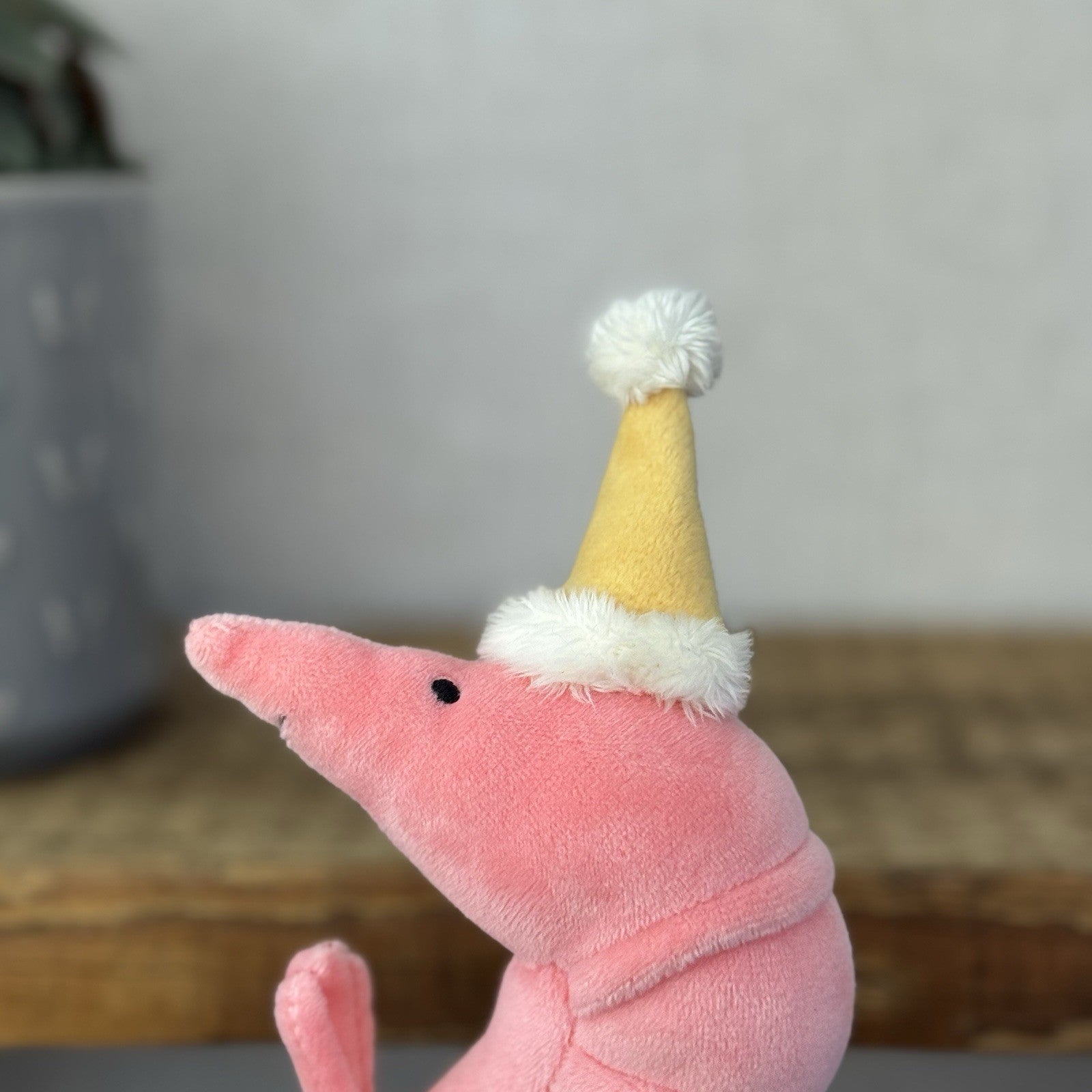Jellycat Celebration Crustacean Shrimp Prawn Soft Toy Plush - Shrimp In Hat (#2)