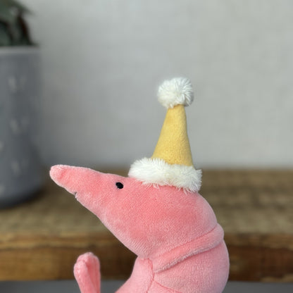 Jellycat Celebration Crustacean Shrimp Prawn Soft Toy Plush - Shrimp In Hat (#2)