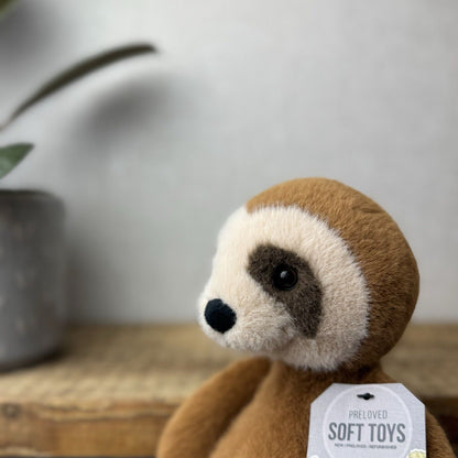 Jellycat Whispit Sloth - Fuzzy Fluffy Sloth Soft Toy Rare Retured Medium 10”