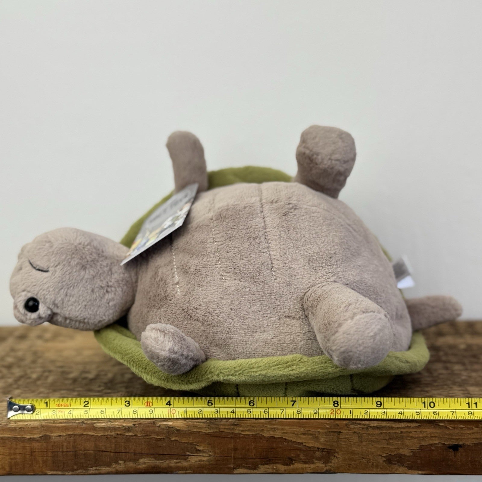 Jellycat Timmy Turtle - Grumpy Turtle Soft Toy Beanie Sad Face Turtle 10"