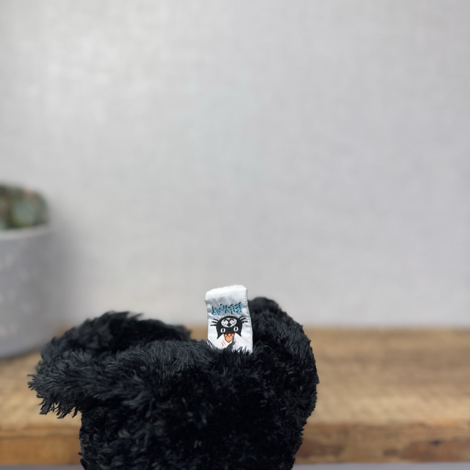 Jellycat Tumbler Cat  - Black Scruffy Bunglie Style Kitten Beanie Plush 10” NWOT