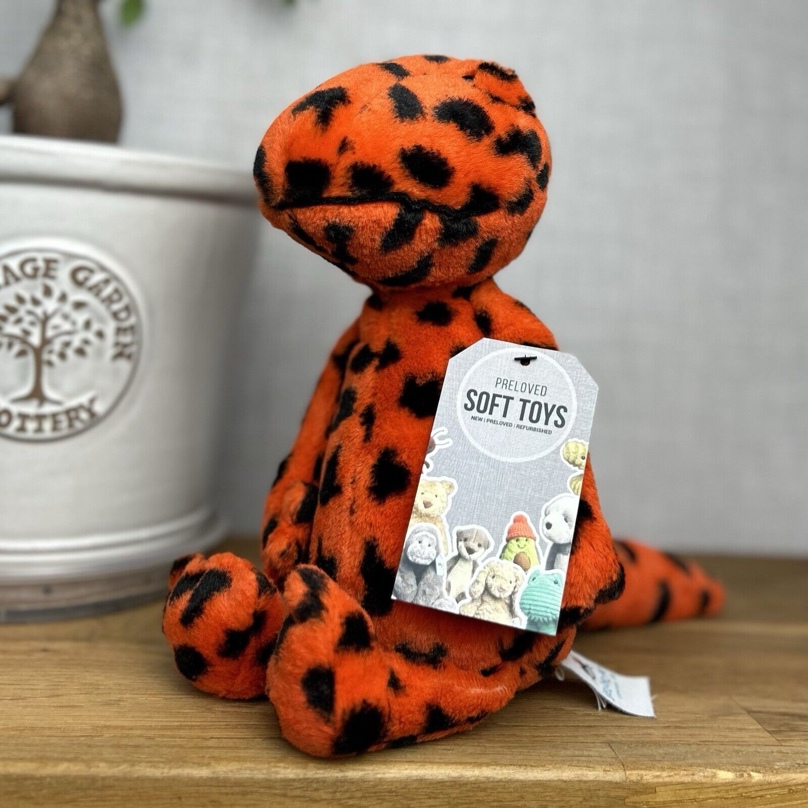 Jellycat Syd Salamander - Red Spotty Beanie Lizard Plush Medium 12”