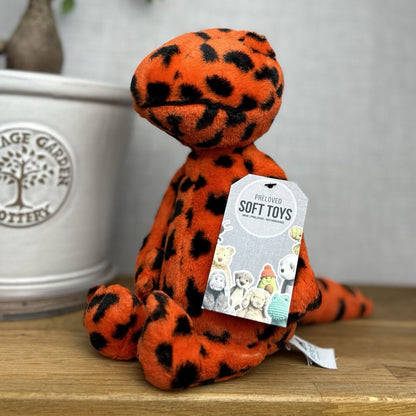 Jellycat Syd Salamander - Red Spotty Beanie Lizard Plush Medium 12”
