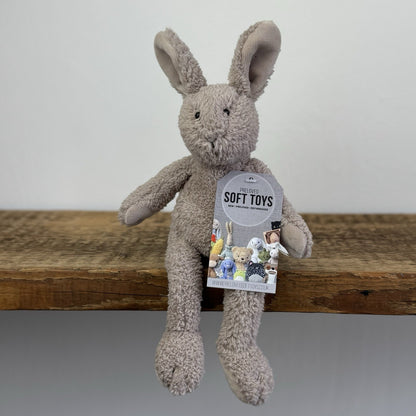 Jellycat Lil Slackajack Bunny - Tiny Vintage Mini Bunny Plush Beanie Soft Toy 8”