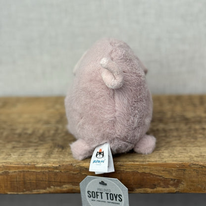Jellycat Pig Pink Higgledy Piggledy Pig - Full Pink Rare Fluffy Pig 6"