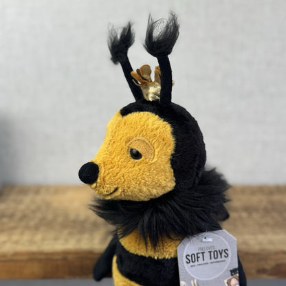 Jellycat Queen Bee - Medium Bee With Crown - Jellycat Bee Sitting 12”