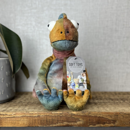 Jellycat Colin Chameleon - Jellycat Multicoloured Lizard Soft Toy - Medium 12"