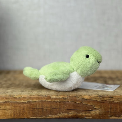 Jellycat Fluffy Turtle - Small Green Sea Turtle Soft Toy Beanie Sea 4” (#2)