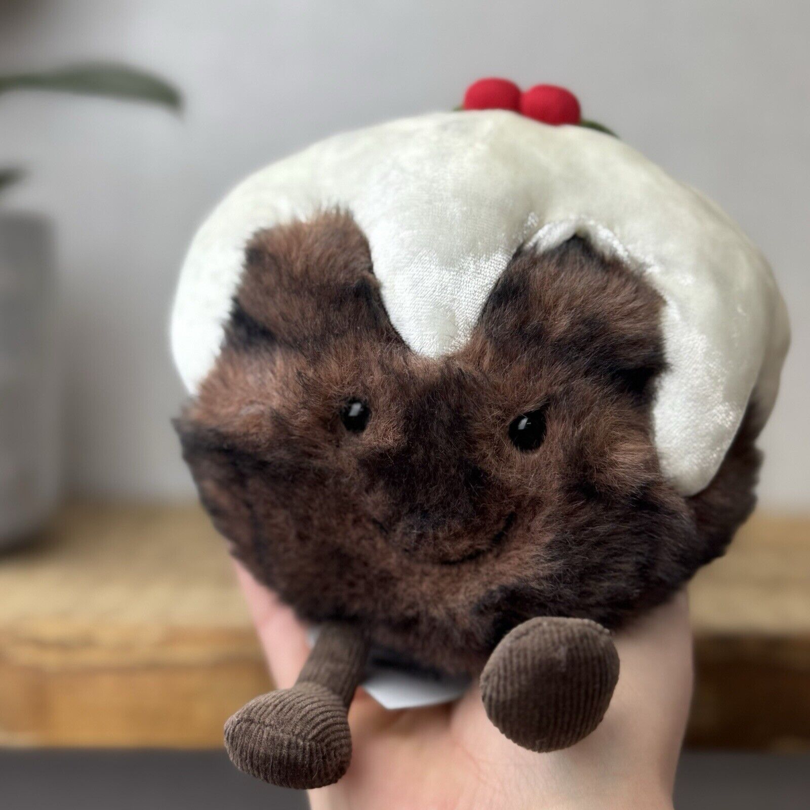 Jellycat Amuseable Christmas Pudding - Retired First Release Fluffy Pudding 5”