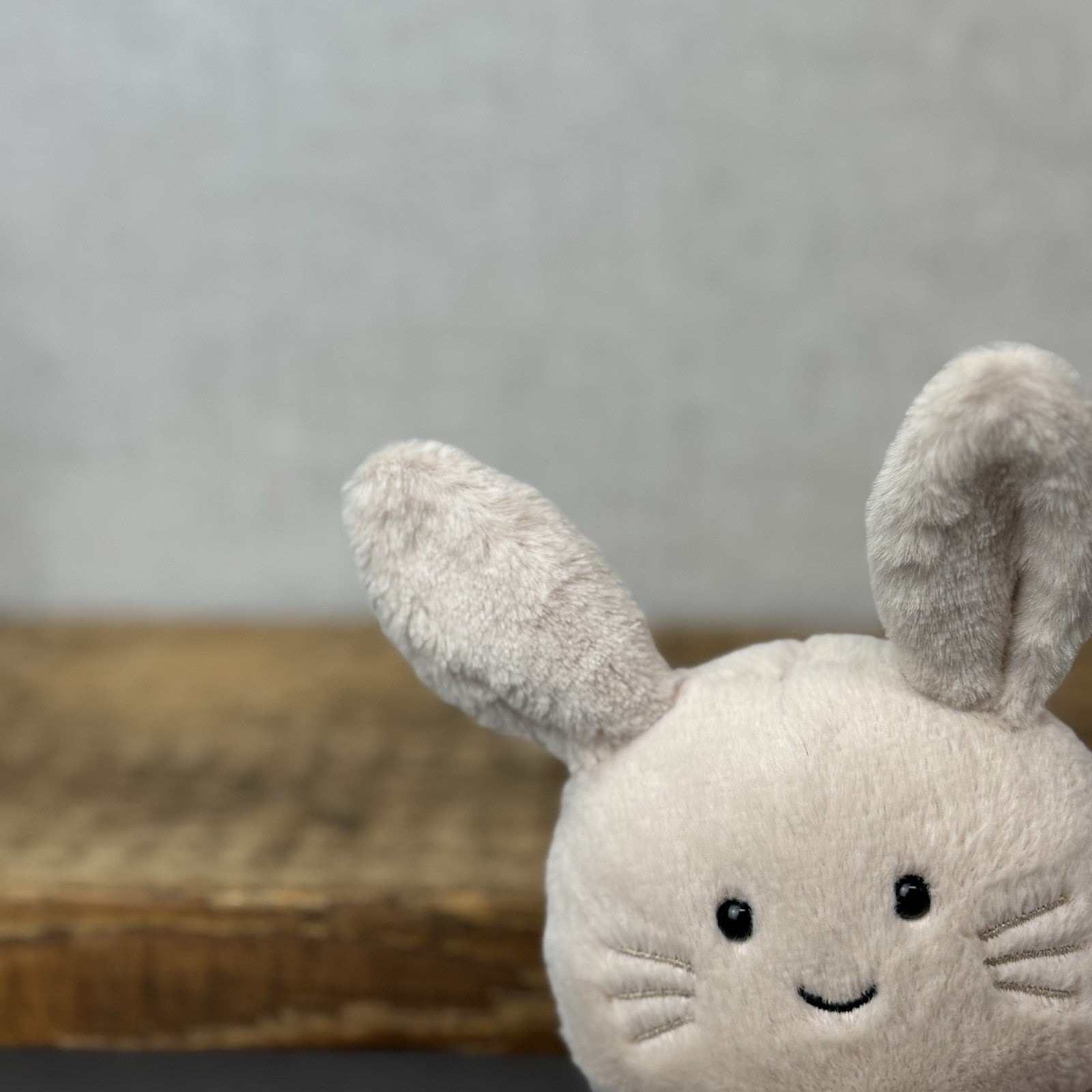 Jellycat Amuseabean Bunny - Small Cream Beanie Rabbit Animal Toy Retired 5”