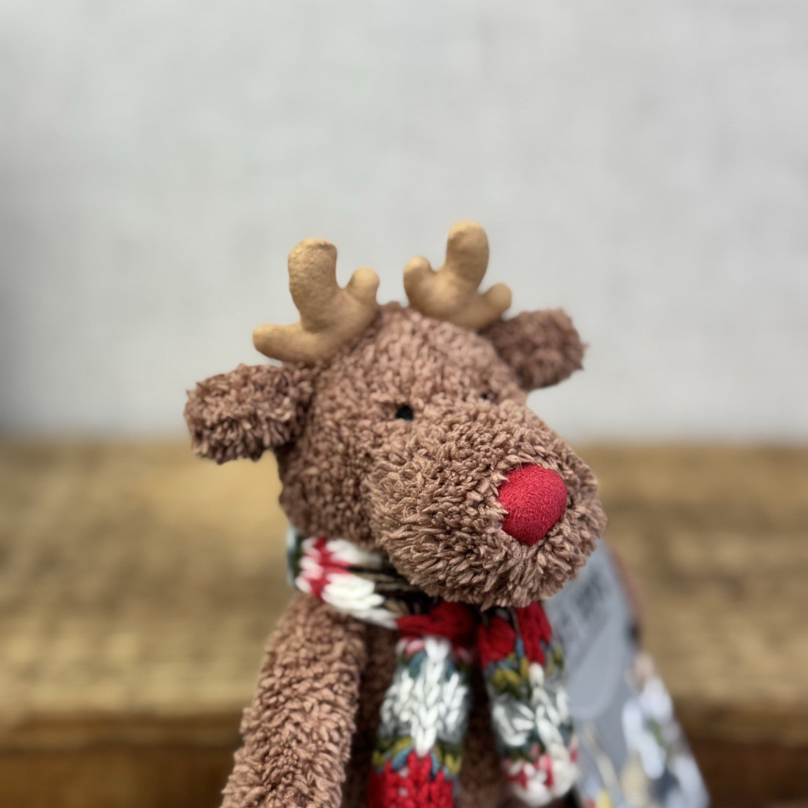 John Lewis Christmas Mini Cozy Reindeer - Knitted Jumper (Jellycat Collab)