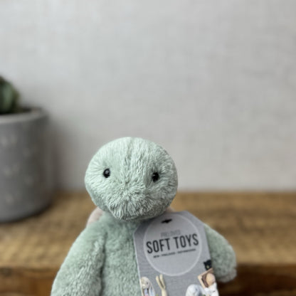 Jellycat Small Bashful Turtle - Small Beanie Light Green Tortoise Retired 8"