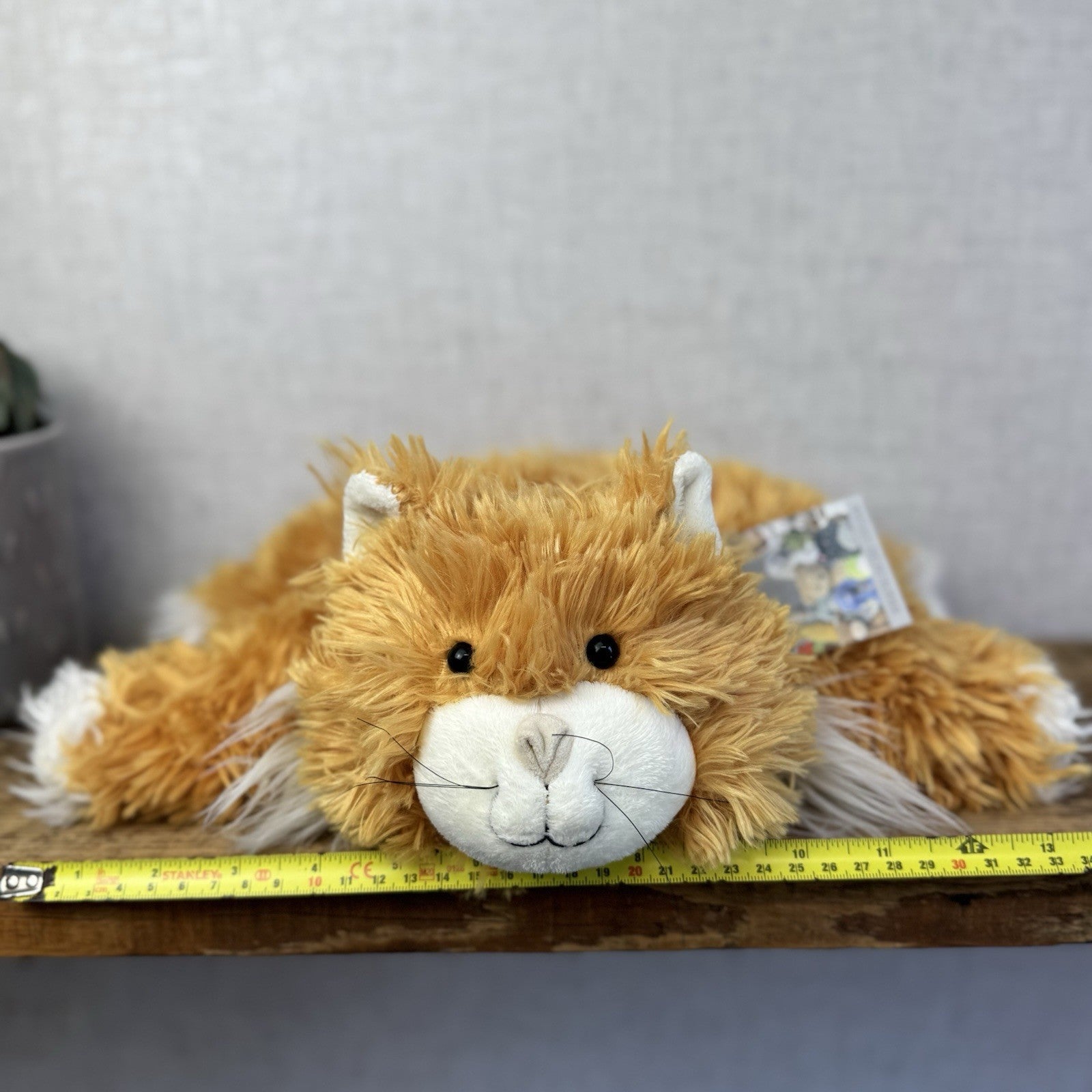 Jellycat Medium Truffles Vintage Ginger Cat - Cat Floppy Pillow Beanie Rare NWOT