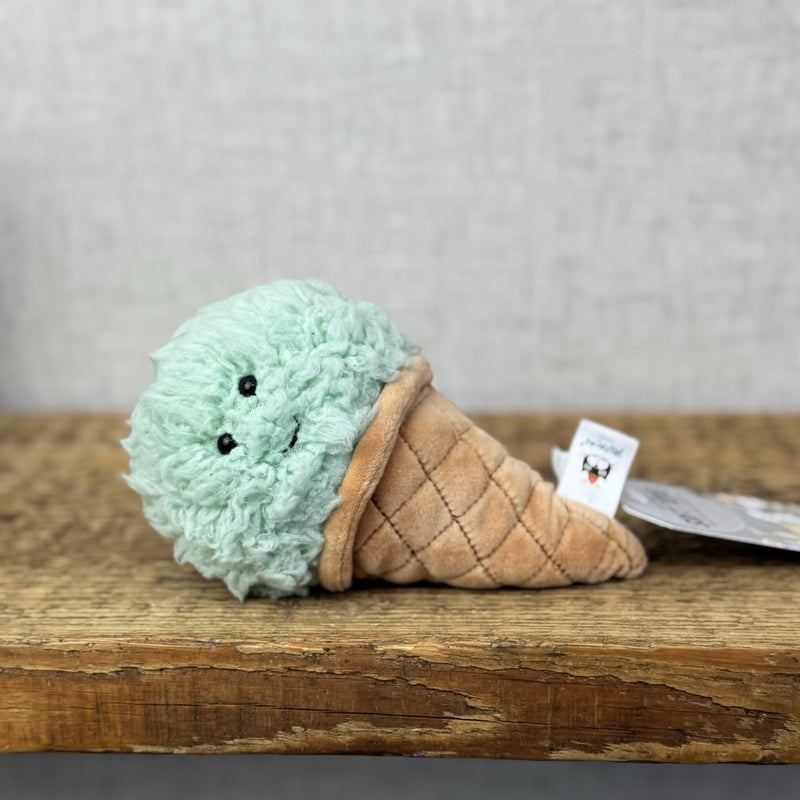 Jellycat Mint Ice Cream- Irresistible Ice Cream - Food Play Toy 7”