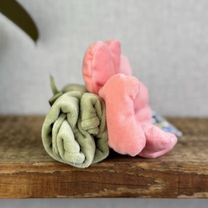 Jellycat Fleury Petunia Soother - Pink Flower Soft Comforter Baby Girl Blanket