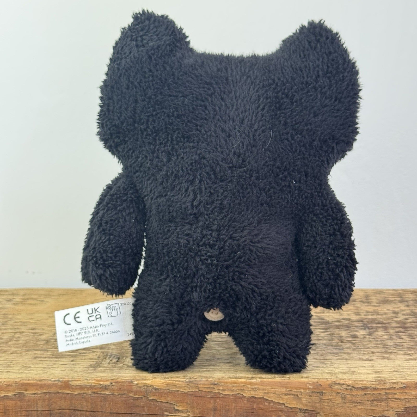Fuggler Indecisive Monster - Black Snuggler Fuggler Button Eyes Retired 