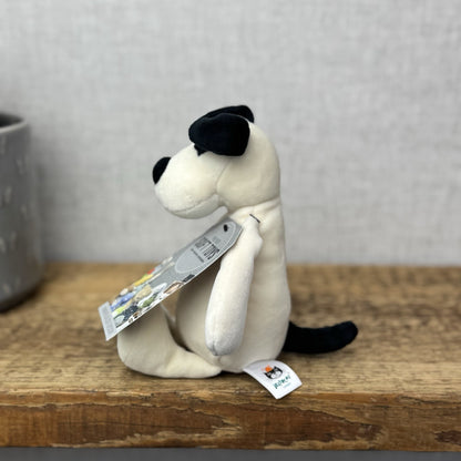 Jellycat My First Puppy Bashful - Small Velour Cream/Black Dog Retired 8" (#2)