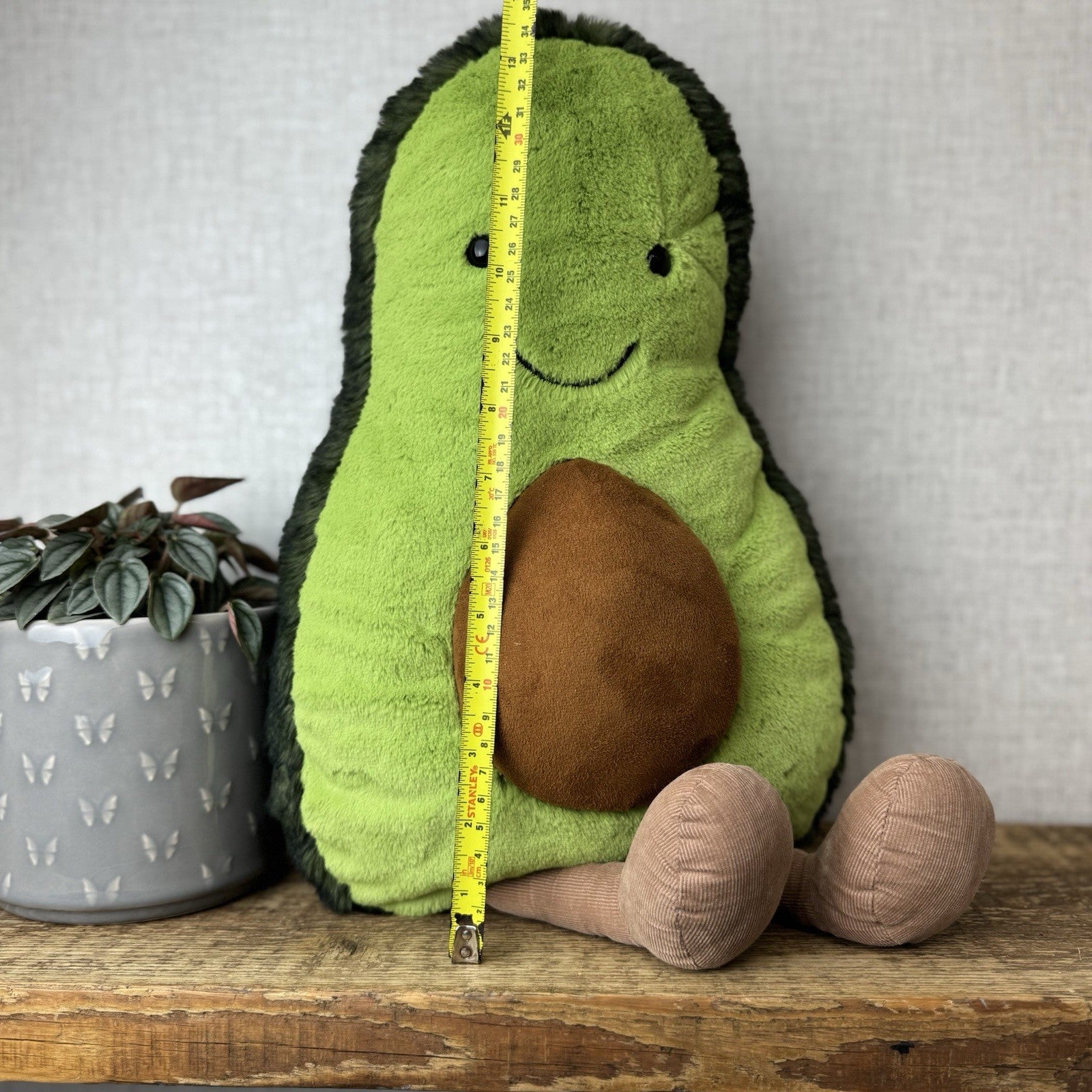 Jellycat Huge Amuseable Avocado - Huge Avocado Soft Toy Beanie Plush Retired 18”