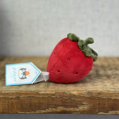 Jellycat Fabulous Fruit Strawberry - Soft Toy Play Food - Fruit Soft Toy 4” Tags