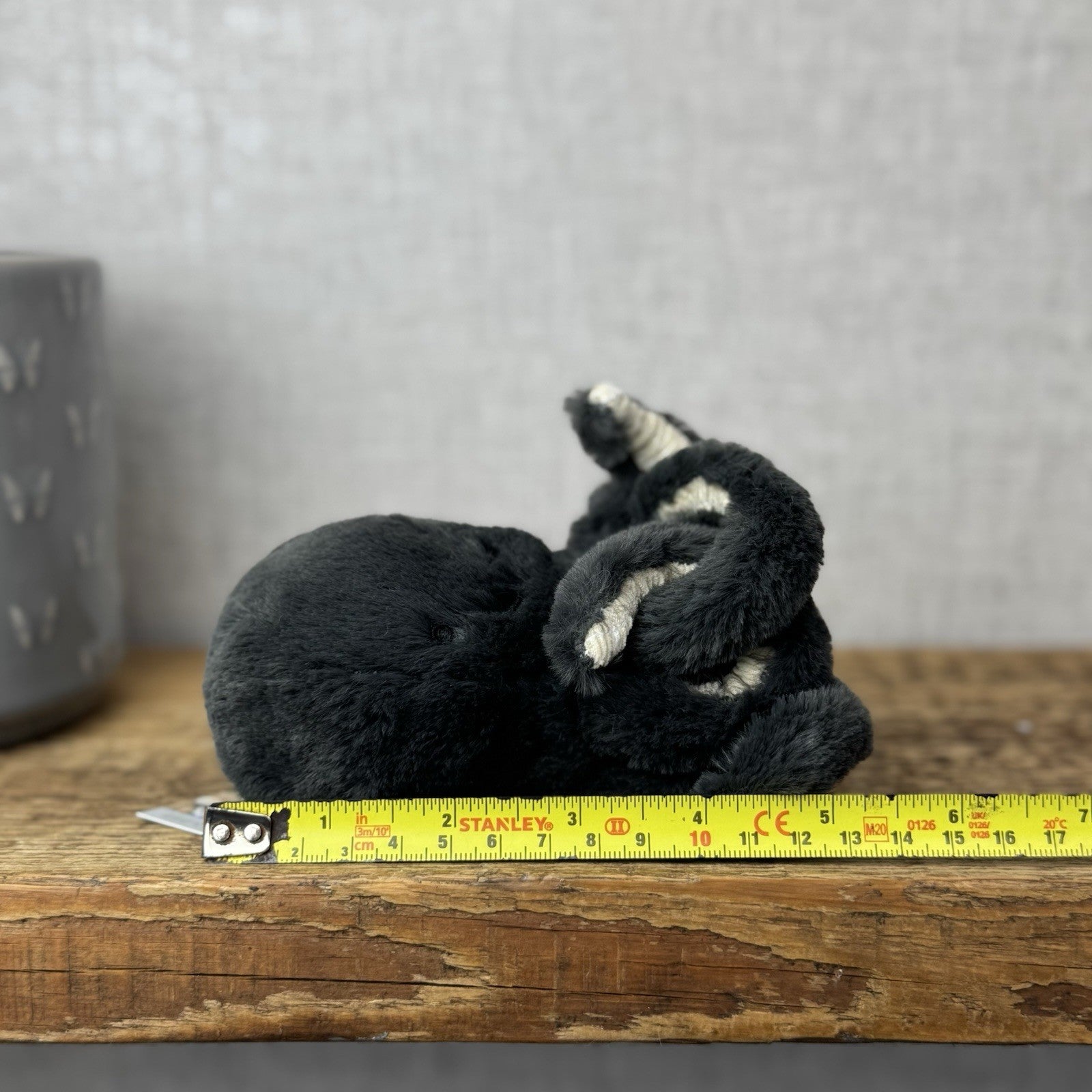 Jellycat Baby Inky Octopus - Tiny Black Octopus Plush Retired Sea Creature 5"