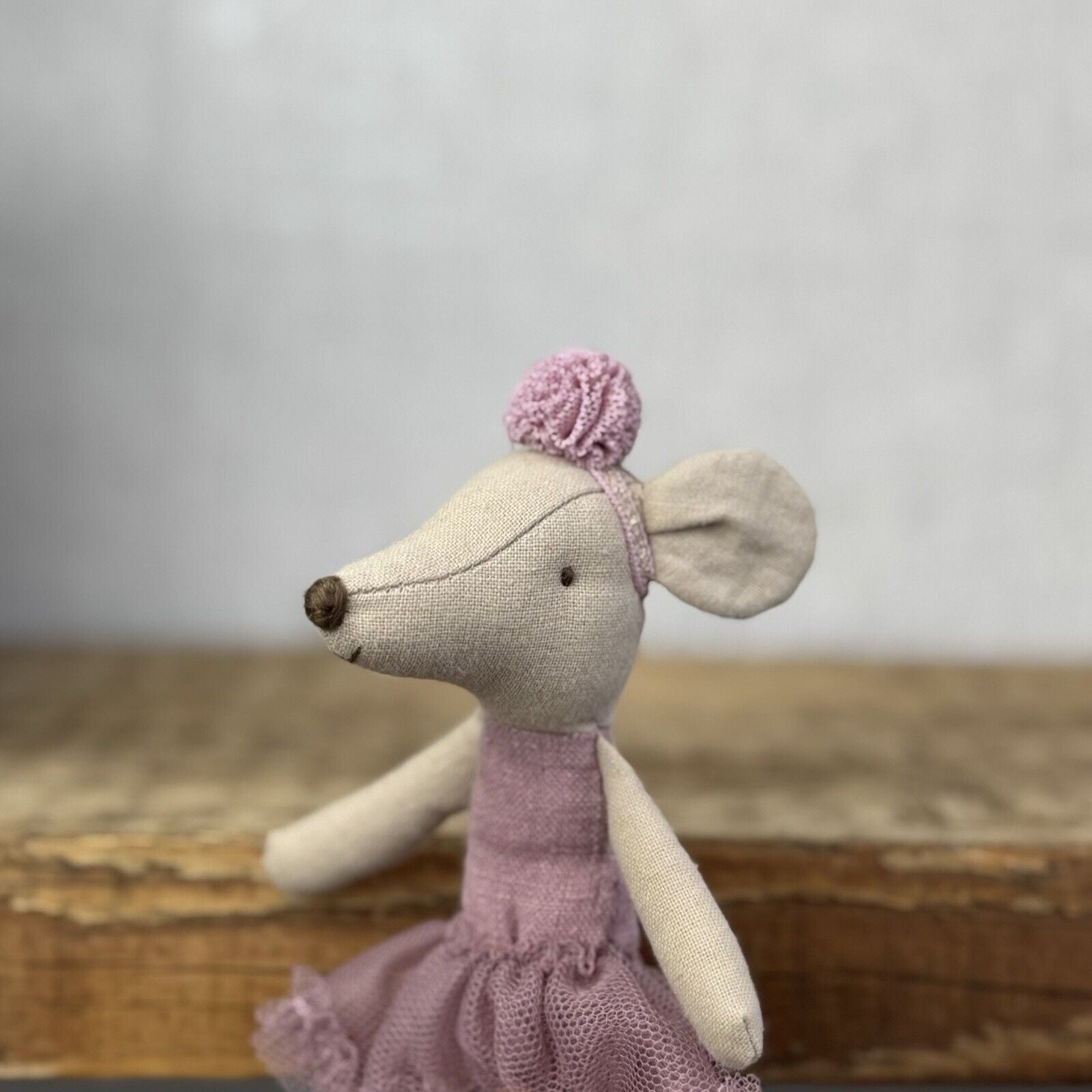 Maileg Ballerina Mouse - Big Sister - Heather - Purple Ballet Mouse Mice New