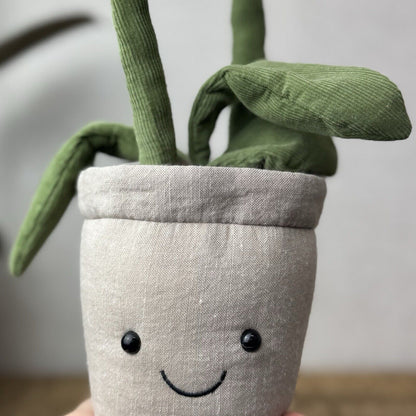 Jellycat Amuseable White Orchid - Retired Jellycat Potted Plant Medium 12"