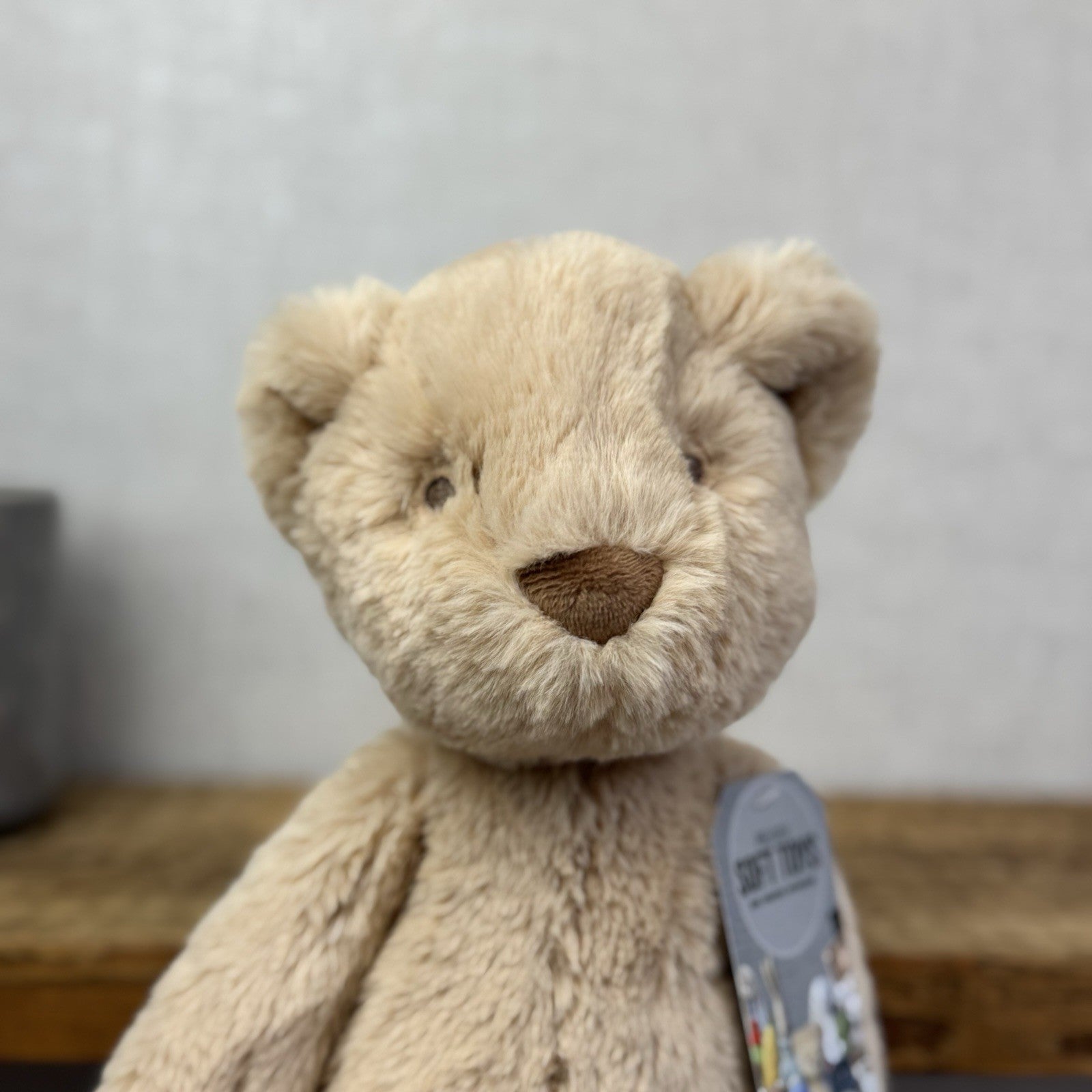 Mamas And Papas Soft Toy Welcome To The World Bear Super Soft Beige Bear 12"