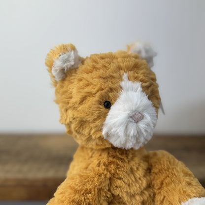 Jellycat Fuddlewuddle Ginger Kitty - Orange Cat Soft Toy Beanie 8"
