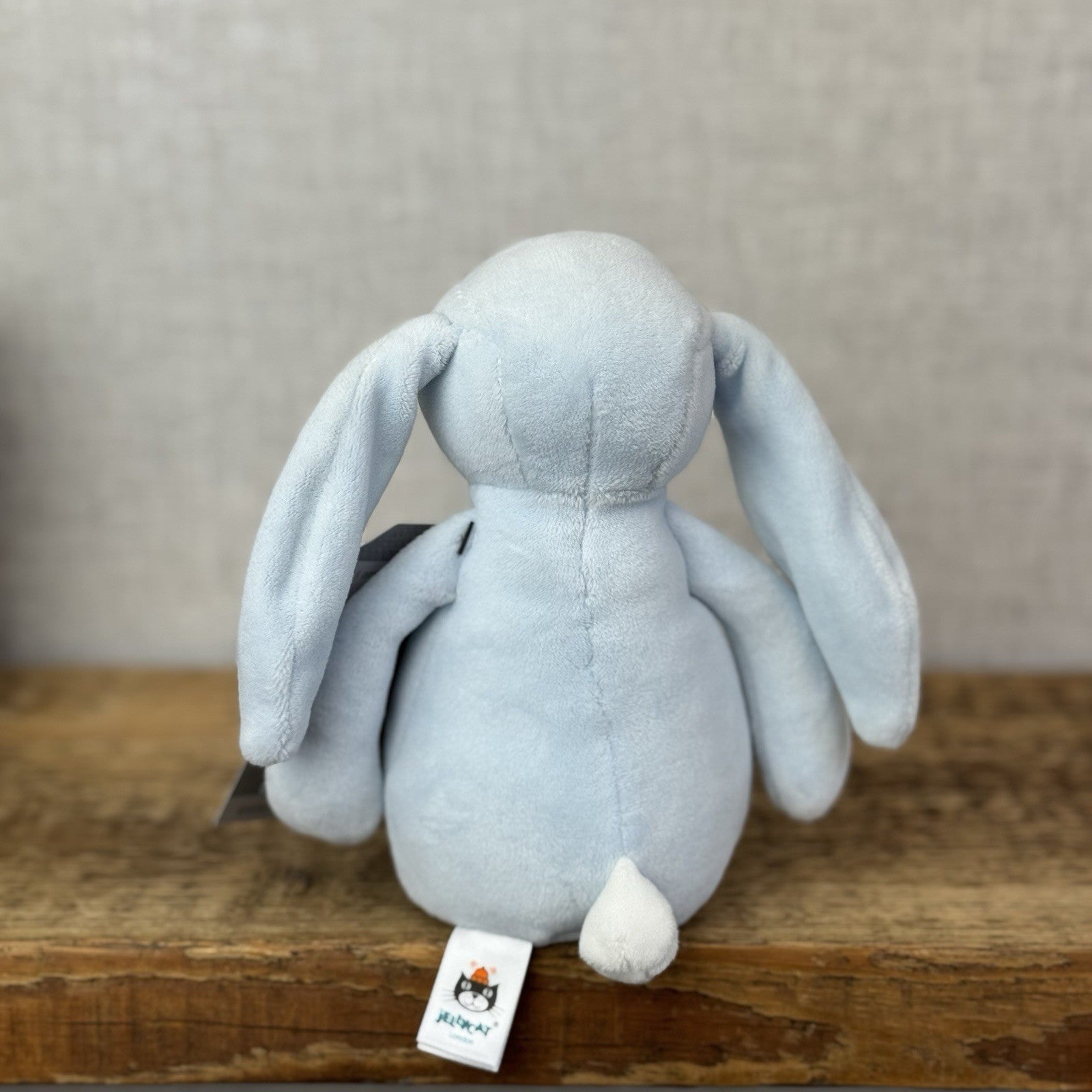 Jellycat My First Bunny Blue - Baby Soft Baby Rabbit Toy Velour Beanie Beige 8”
