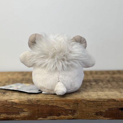 Jellycat Amuseabean Ram - Small Cream Beanie Goat Farm Animal Toy Retired (#2)