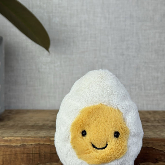 Jellycat Amuseable Happy Boiled Egg - Little Egg With Feet Soft Toy Beanie (#3)