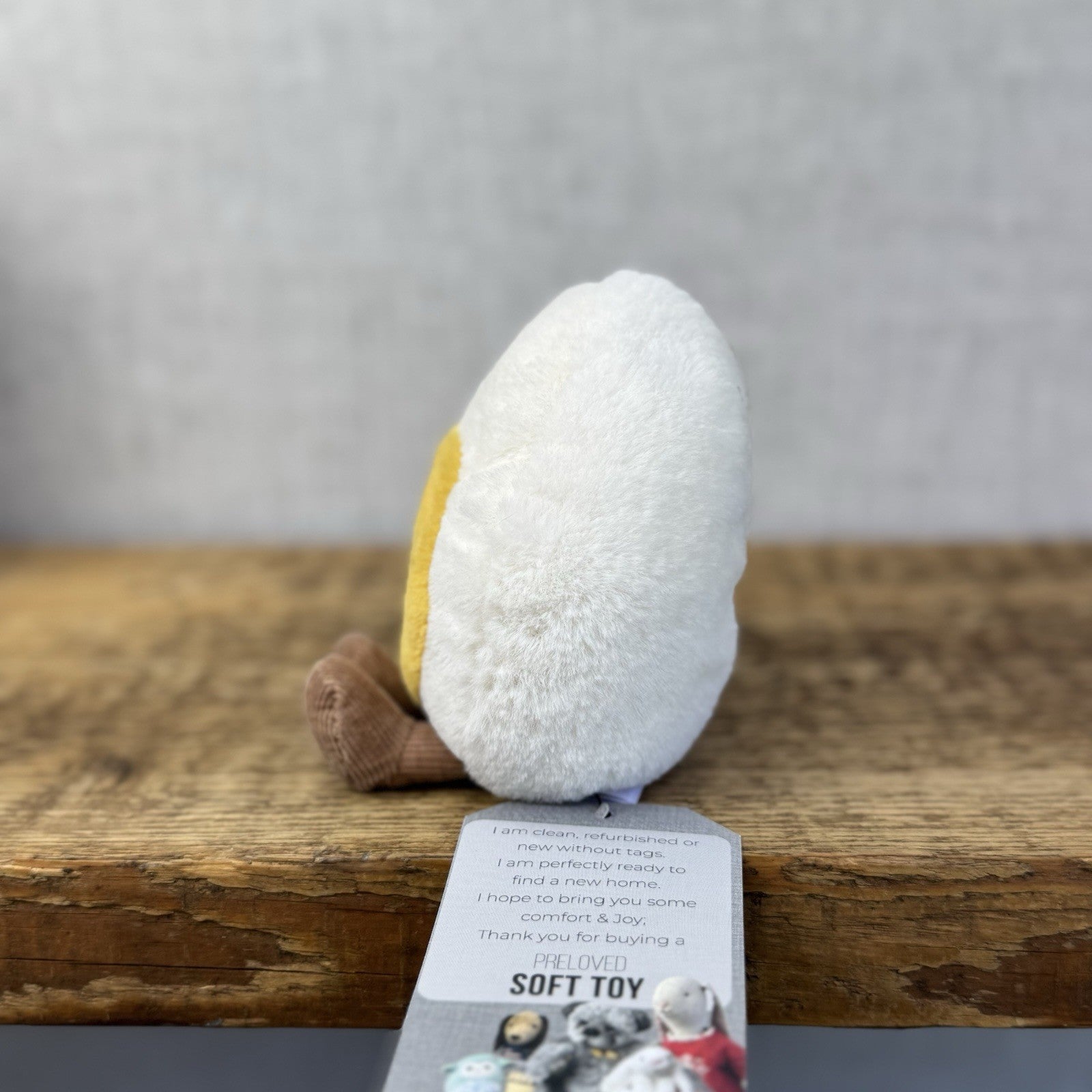 Jellycat Amuseable Happy Boiled Egg - Little Egg With Feet Soft Toy Beanie Plush