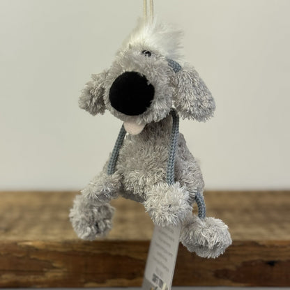 Monsoon Dingly Dangly Snauzer Dog - Small Dog Charm (Jellycat Collab) Vintage 5"
