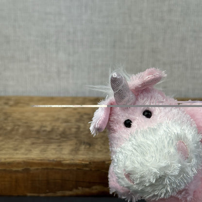 Russ Berrie Luvvies - Glenda Unicorn Beanie - Pudding Unicorn Soft Toy Tiny 4”